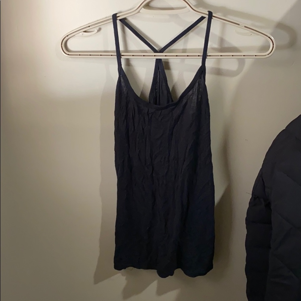 Black tank top